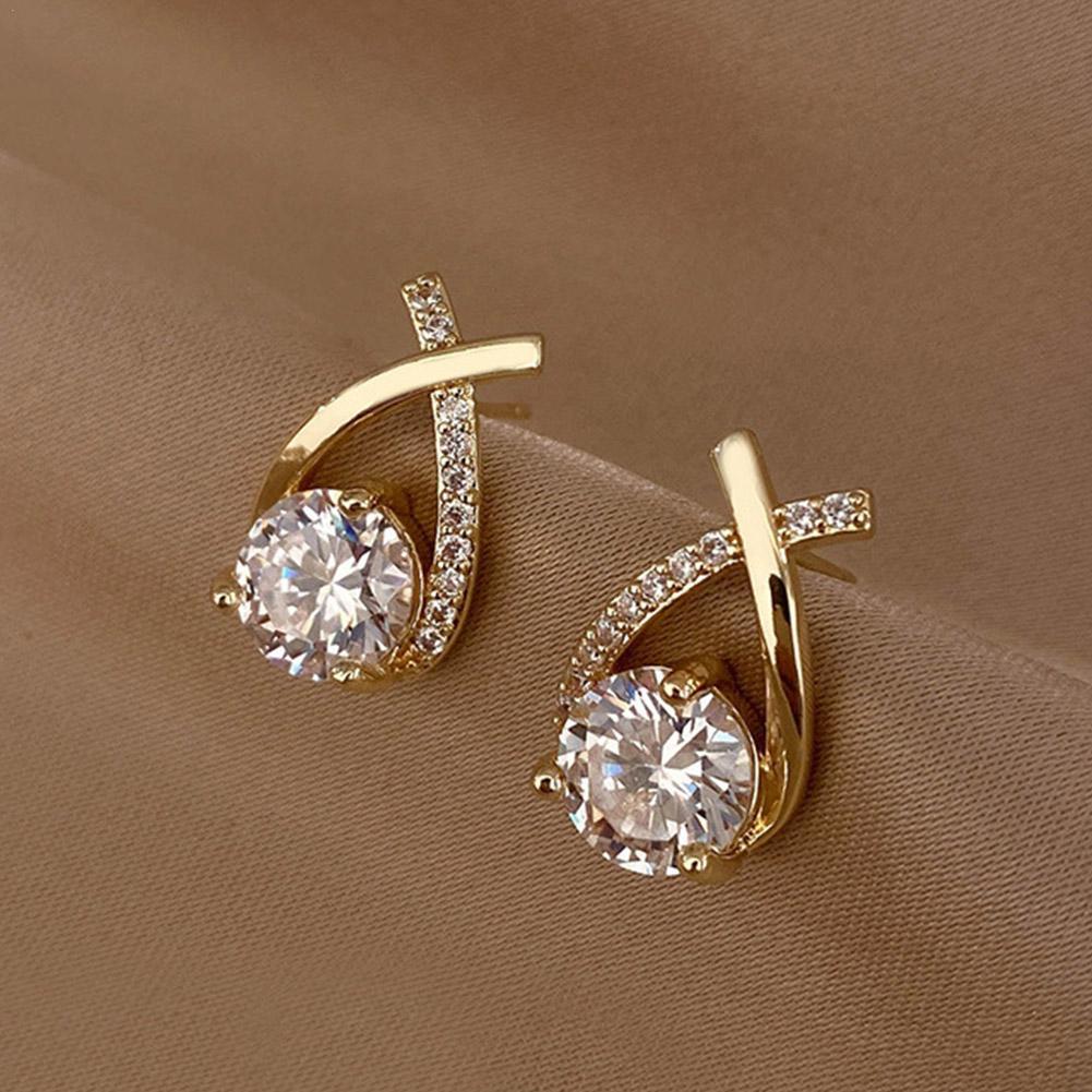 New Vintage Cross Stud Earrings For Women