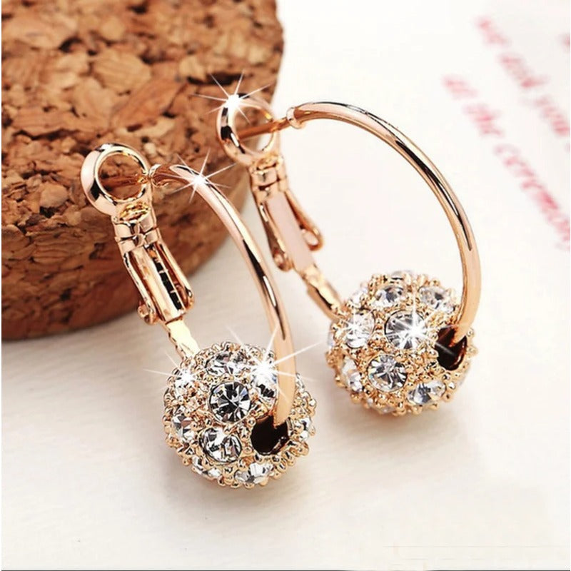 Jewelry Trend Earrings Zircon Pendant Earrings Shiny Earrings for Women's