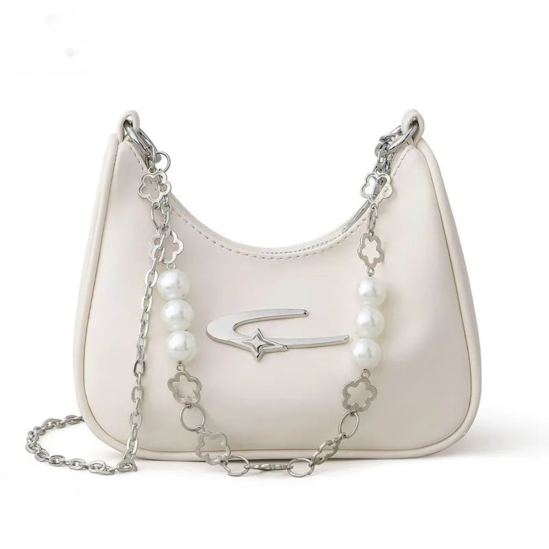 Fashion Silver Zippper Bag For Women