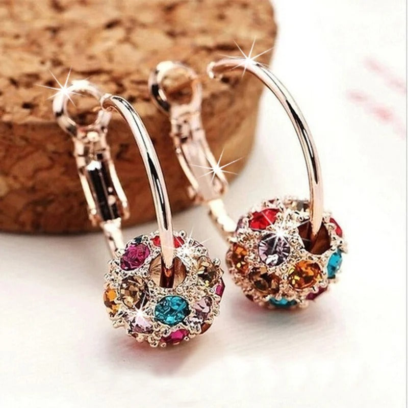 Jewelry Trend Earrings Zircon Pendant Earrings Shiny Earrings for Women's