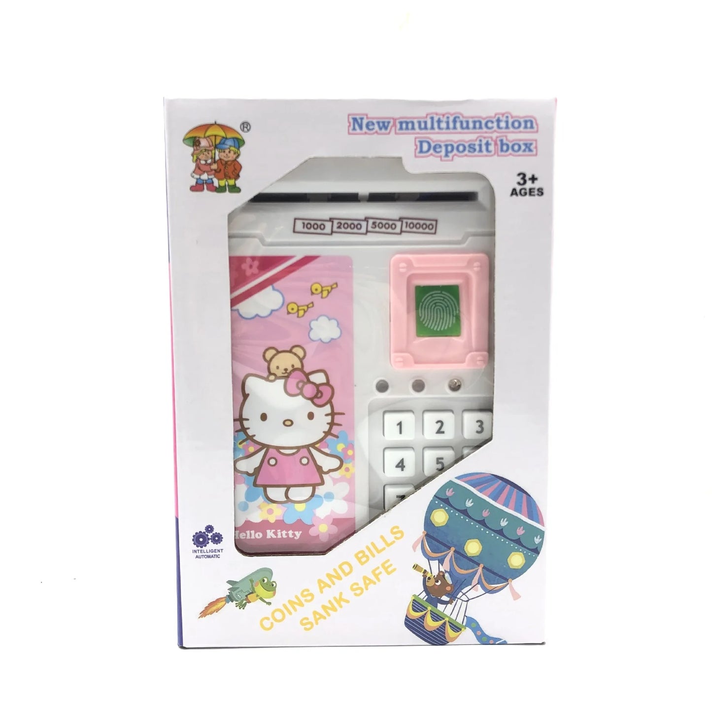 Kitty Piggy Bank Anime Figure Multifunction Password Safe Child Saving