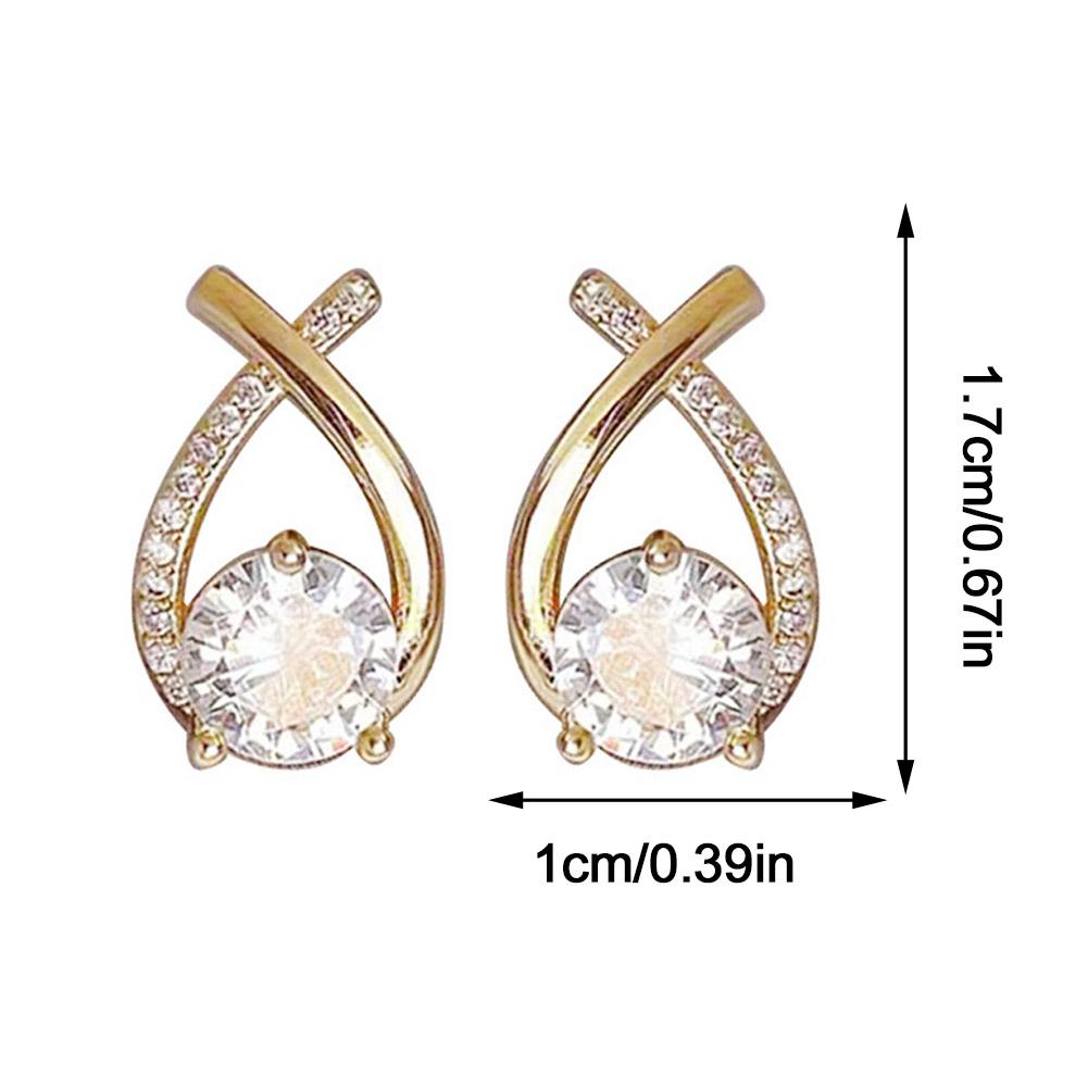 New Vintage Cross Stud Earrings For Women