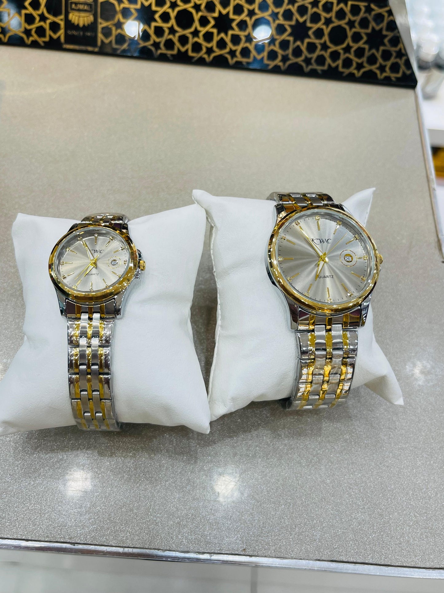 Luxury Couple Watch Pair for Men and Women Stainless Steel Waterproof Lovers Wristwatches Top Brand