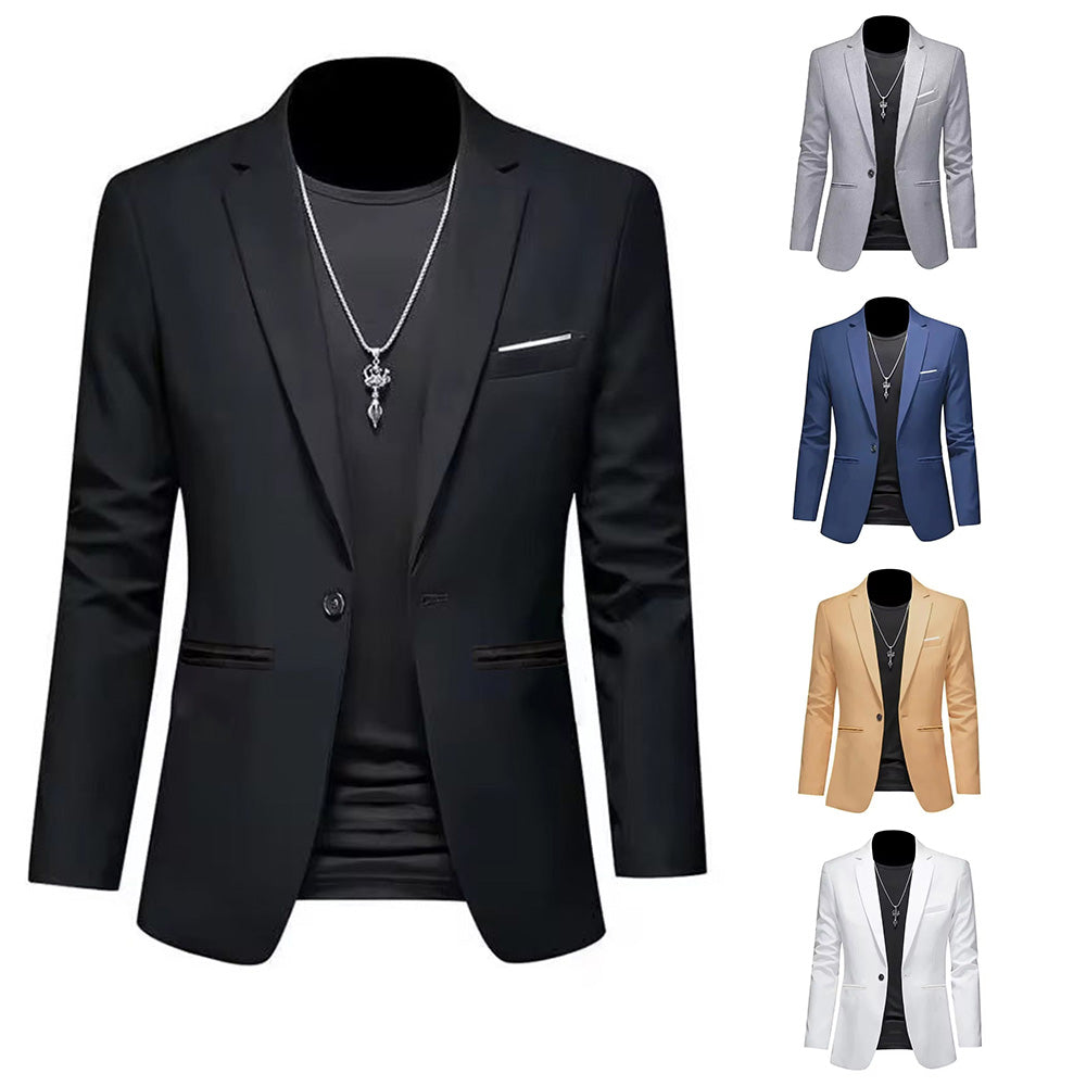 Men's' Trendy Light Luxury Suit Jacket Autumn Slim Fit