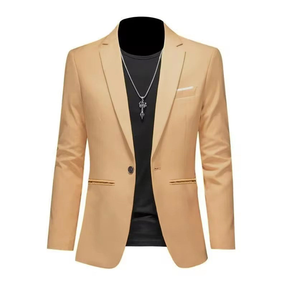 Men's' Trendy Light Luxury Suit Jacket Autumn Slim Fit